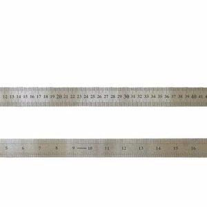 Thước sắt 50cm (thước kim loại inox, 2 mặt cm và inch)